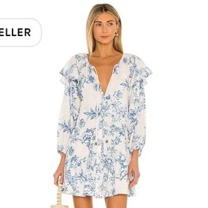 Free People sunbaked swing dress tea combo